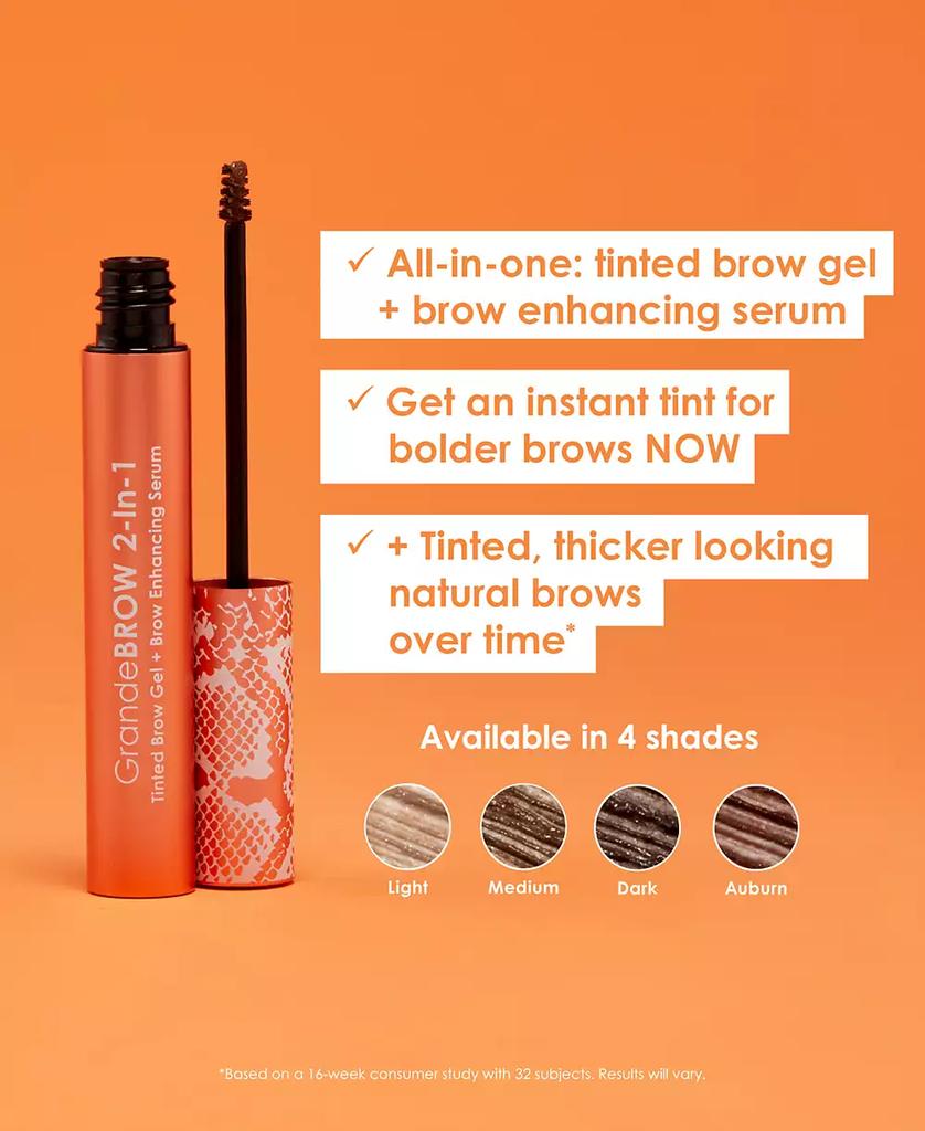 Grande Cosmetics GrandeBROW 2-In-1 Tinted Brow Gel + Brow Enhancing Serum