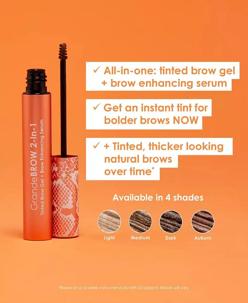 Grande Cosmetics GrandeBROW 2-In-1 Tinted Brow Gel + Brow Enhancing Serum 2