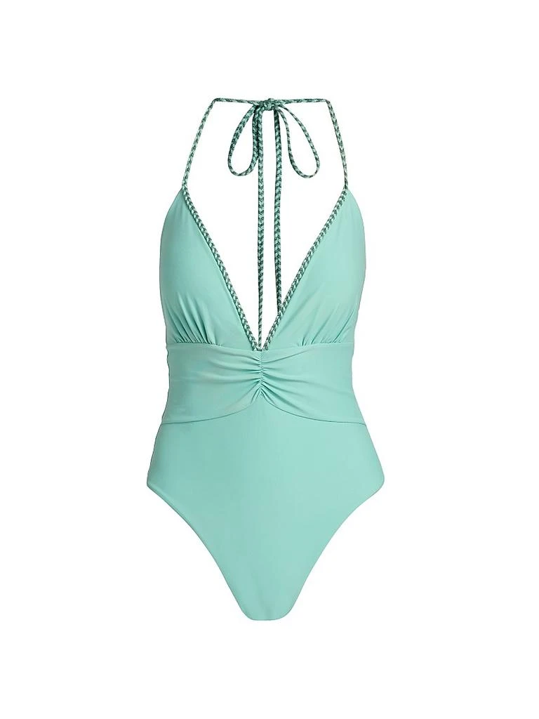 Ramy Brook Madison V-Neck One-Piece Swimsuit