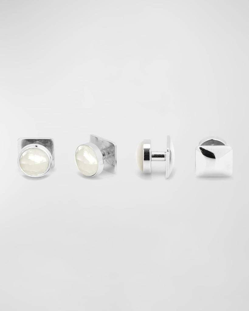 Cufflinks Inc. Men's Mosaic Mother-of-Pearl Cuff Link Stud Set 3