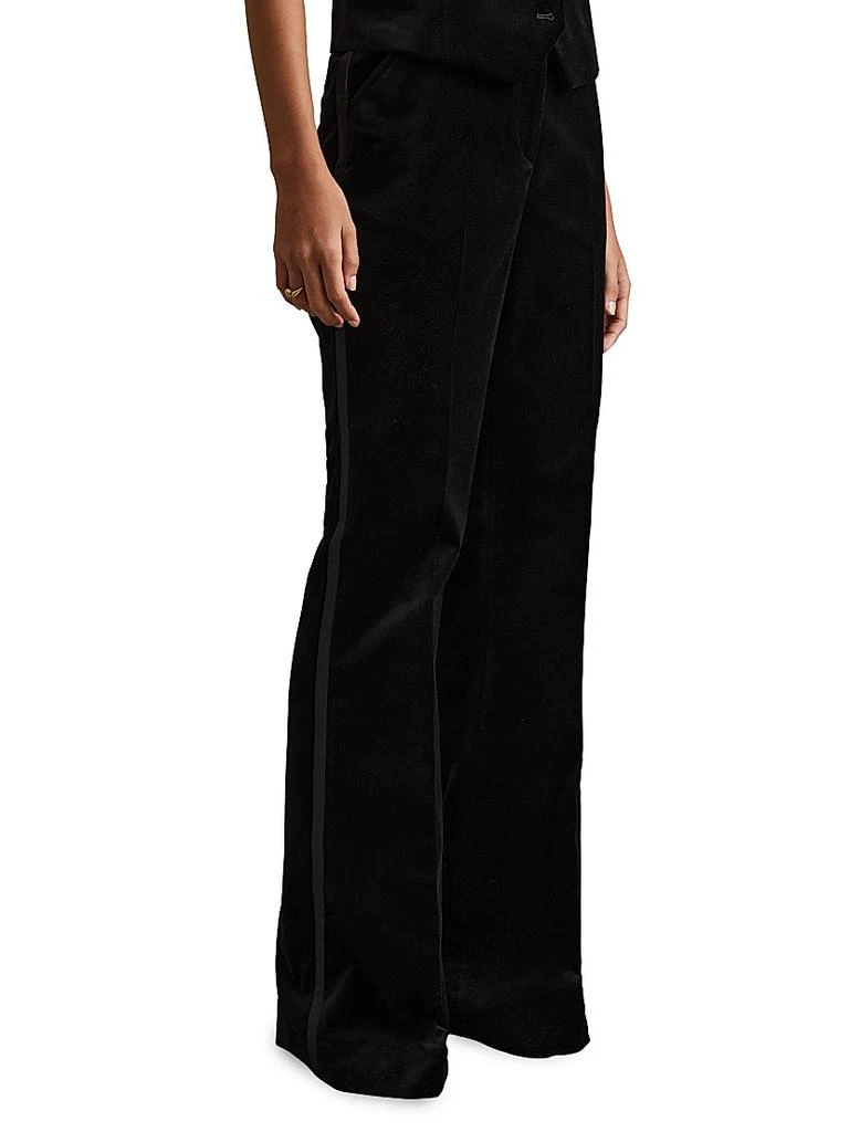 REISS Parisa Velvet Tuxedo Pants 3