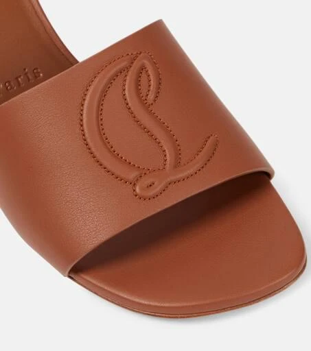 Christian Louboutin So CL 55 embossed leather mules 6
