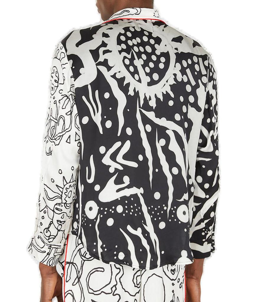 Honey Fucking Dijon Honey Fucking Dijon Fluid Asymmetric Satin Shirt