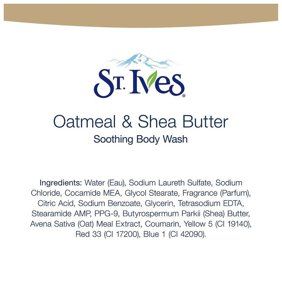 St. Ives Soothing Body Wash Oatmeal & Shea Butter 4