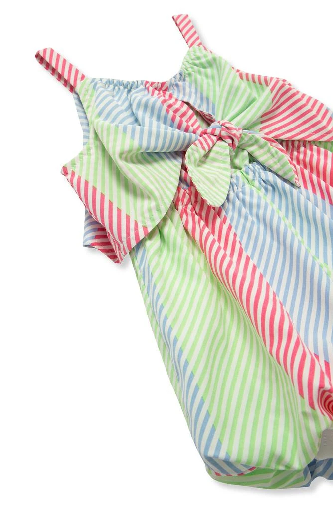 Habitual Stripe Bow Accent Bubble Romper 3