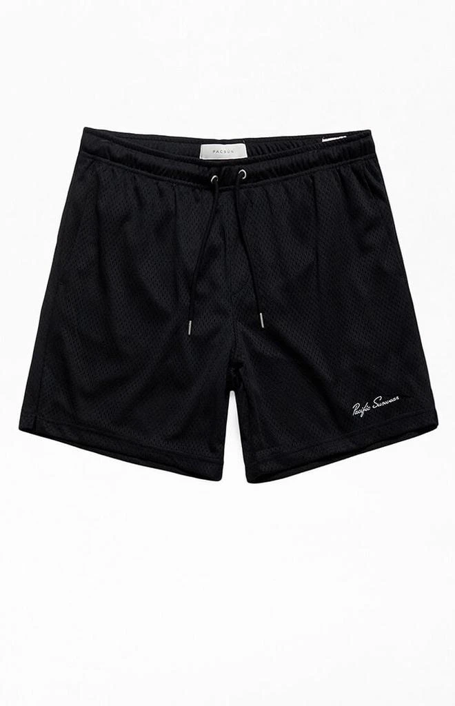 PacSun Black Mesh Basketball Shorts 1