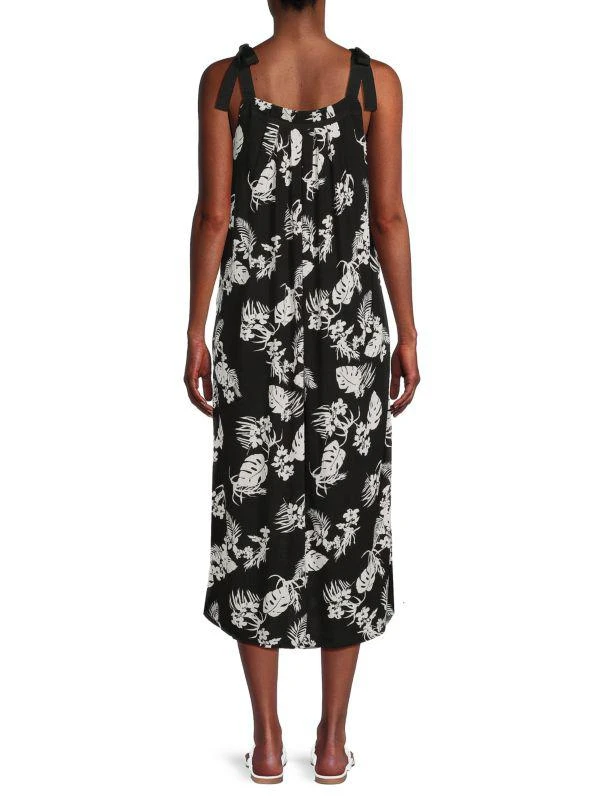 Bobeau Tie Midi Shift Dress 2