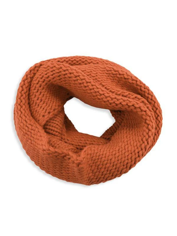 Portolano Chunky Knit Wool Blend Infinity Scarf 1