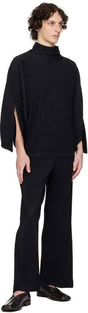 Homme Plissé Issey Miyake Black Kinetic Sculpture Turtleneck 5