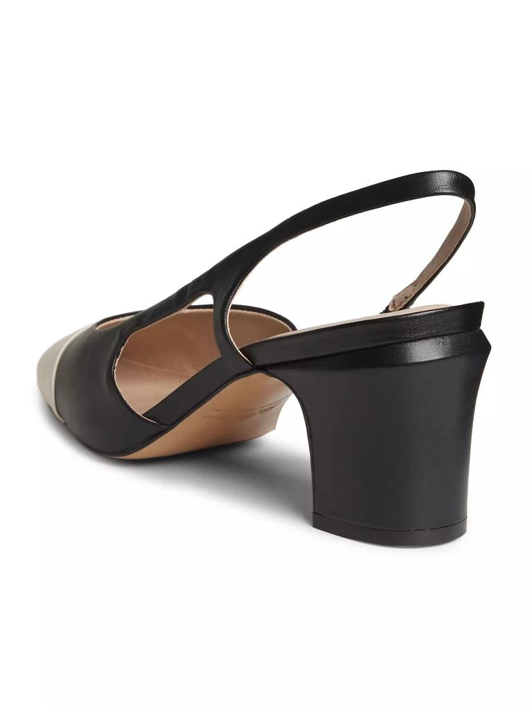 Saks Fifth Avenue COLLECTION 60MM Leather Slingback Pumps 3