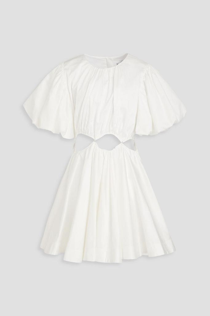 Aje Henriette cutout cotton-twill mini dress