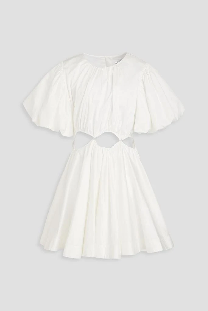 Aje Henriette cutout cotton-twill mini dress 1