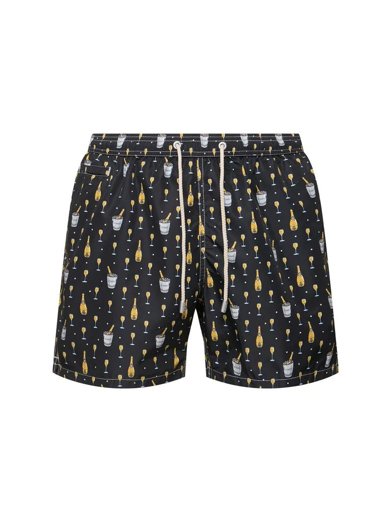 MC2 SAINT BARTH Champagne Print Ultralight Swim Shorts 1