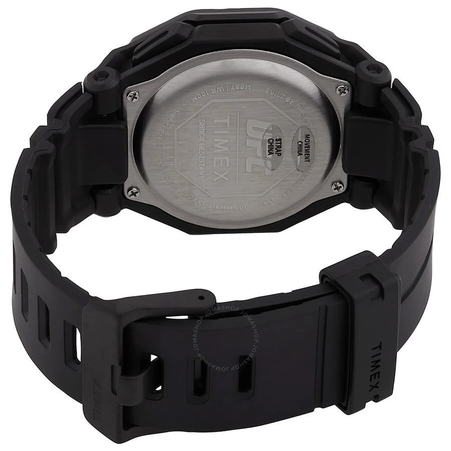 Timex UFC Colossus Alarm World Time Quartz Analog-Digital Black Dial Men's Watch TW2V55200 3