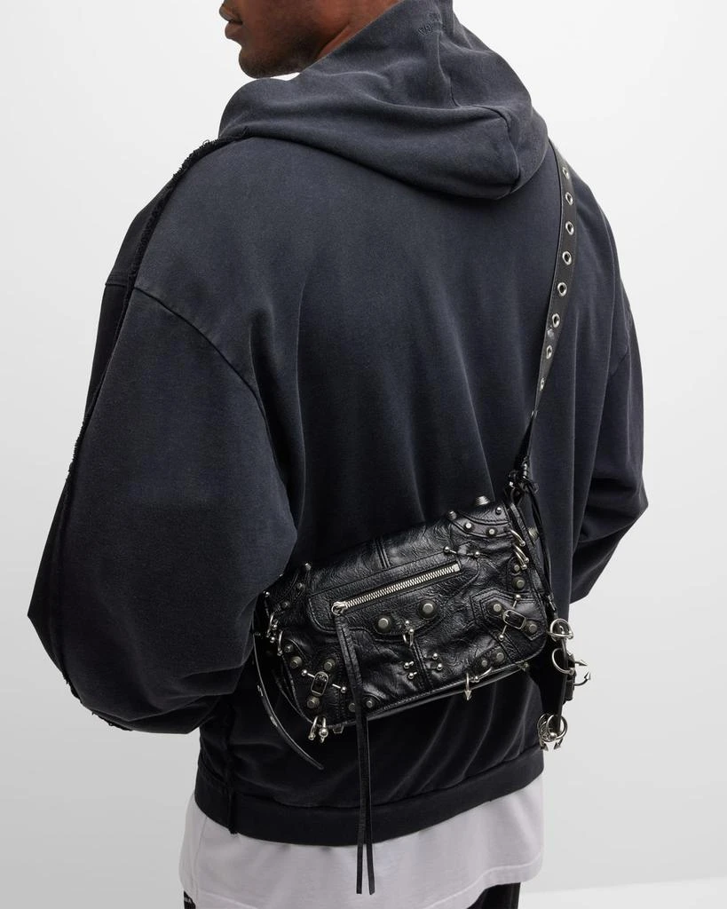 Balenciaga Men's Le Cagole Men XS Flap Bag With Piercing 5