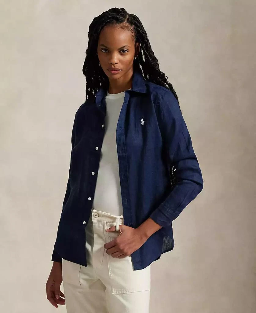 Ralph Lauren Women's Classic-Fit 100% Linen Shirt 1