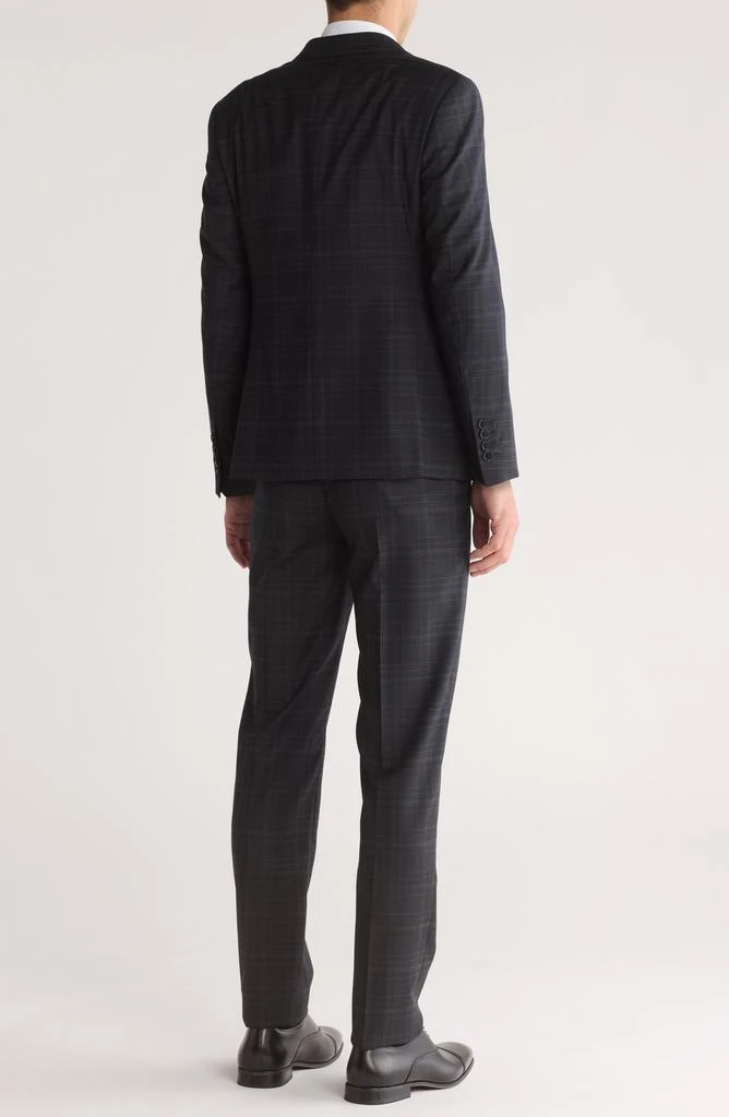 Armani Collezioni Trim Fit Windowpane Wool Suit 2
