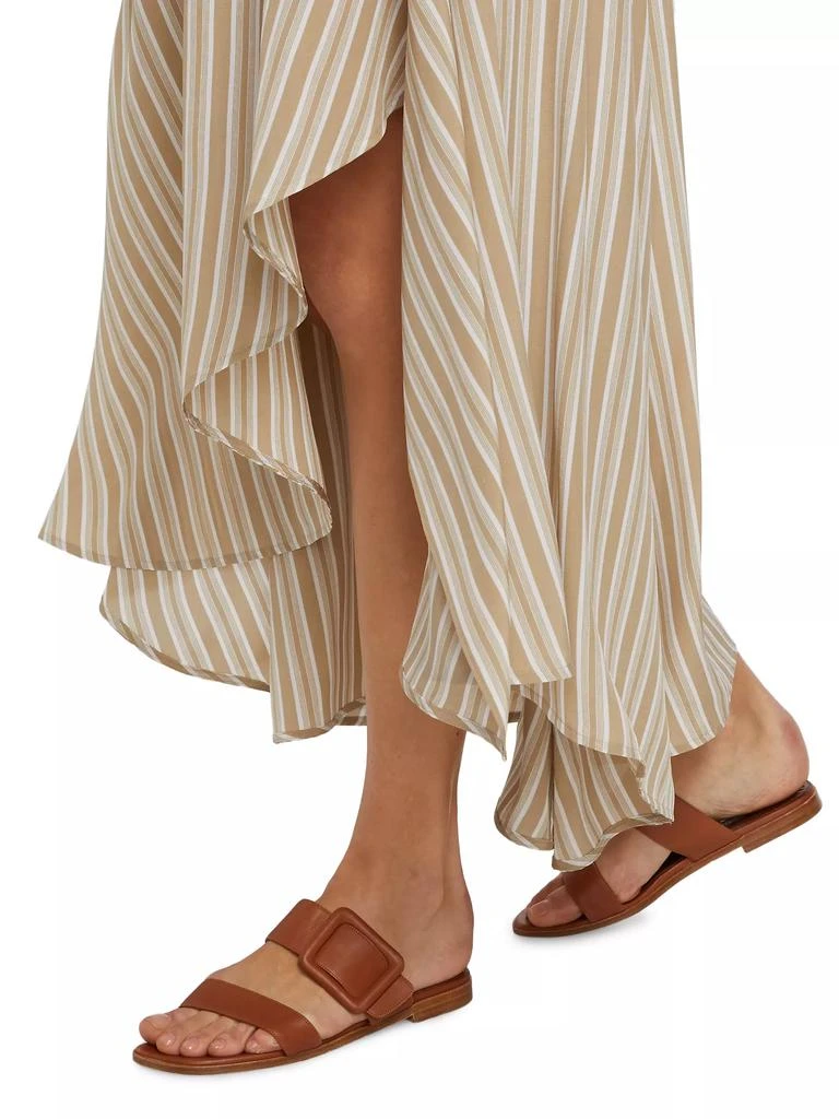 Michael Kors Striped Silk Caftan Shirtdress 6