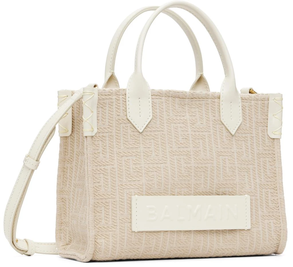 Balmain Beige B-Army Small Monogrammed Bag 2