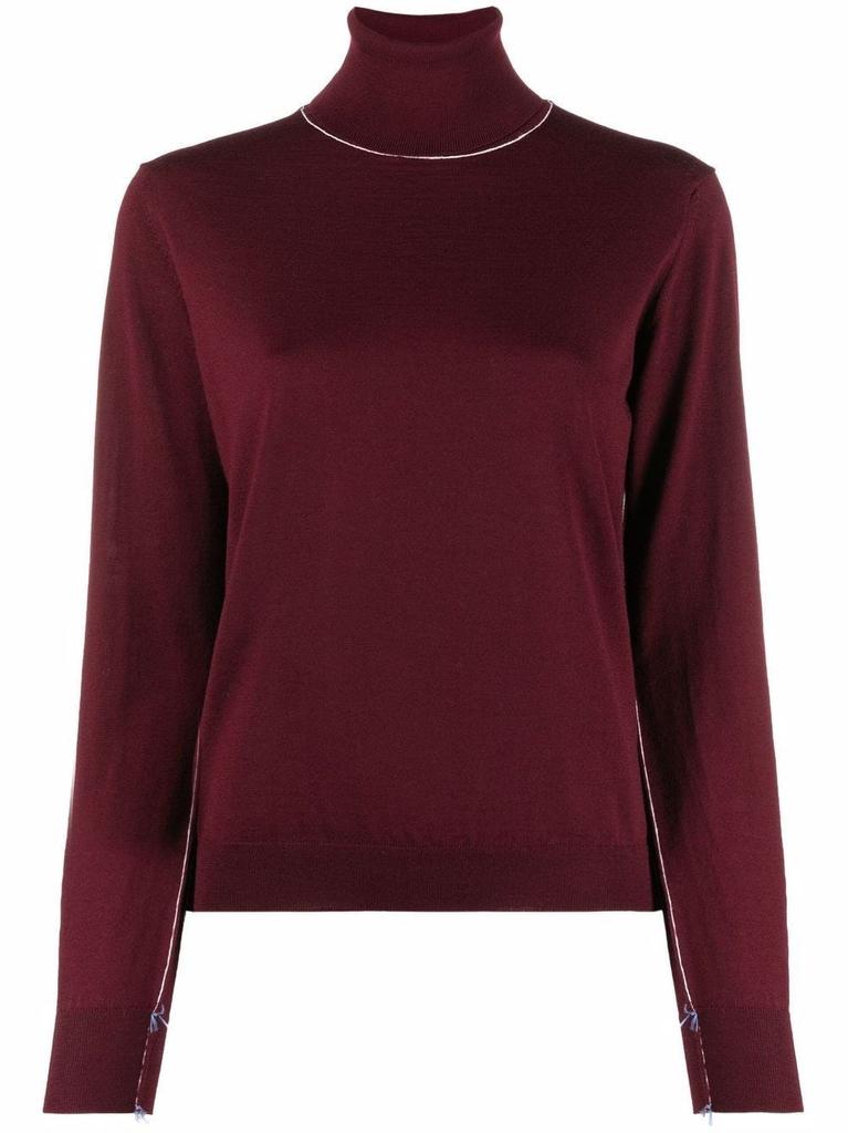NA Burgundy turtleneck sweater