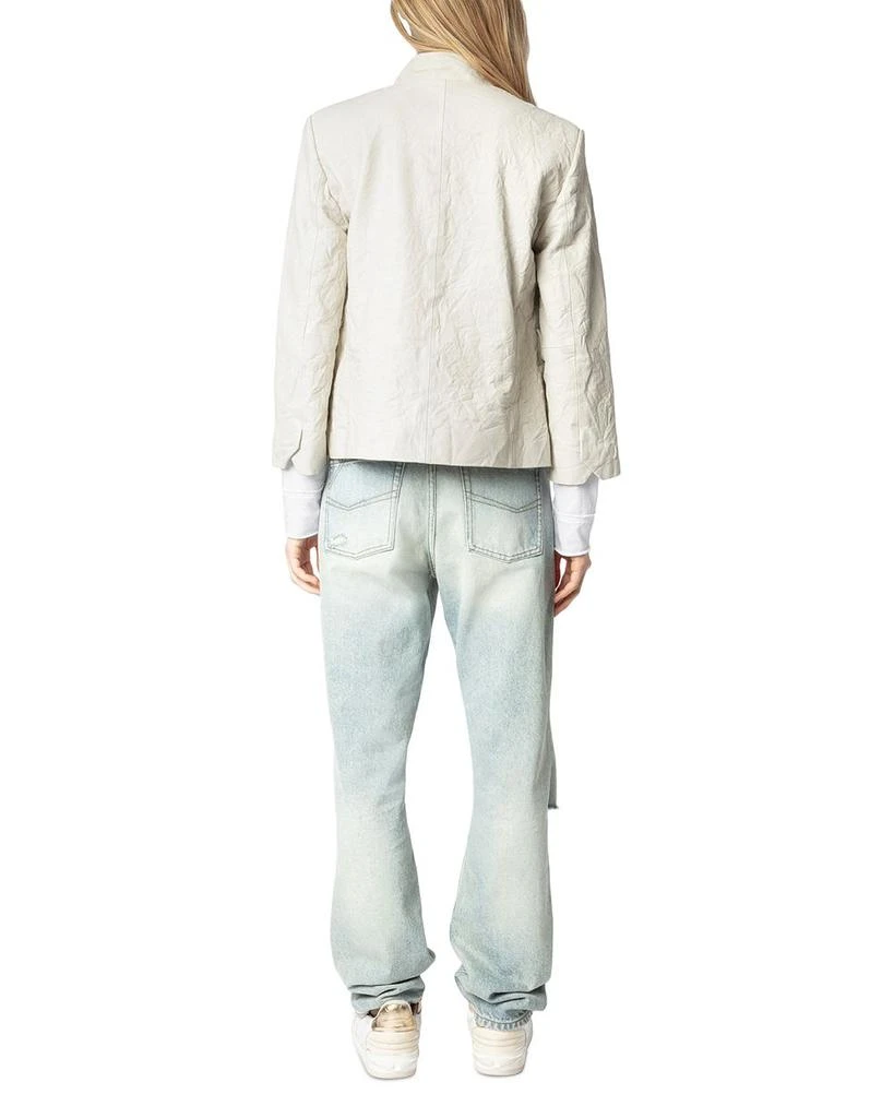 ZADIG & VOLTAIRE Veryn Cuir Froisse Leather Jacket 6