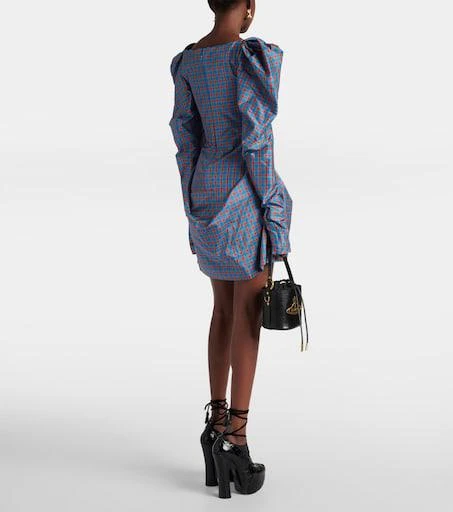 Vivienne Westwood Bow-detail checked minidress 3