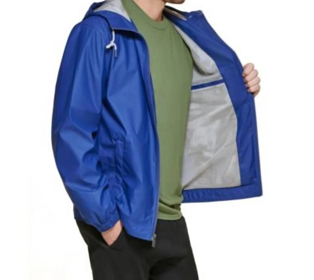 Club Room Men's Bomber Jacket With Hoodie In Blue 2