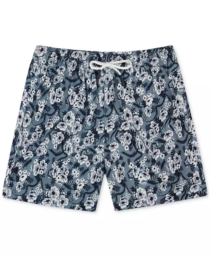 Sunset and Vines Men's Floral Woven Swim Trunks