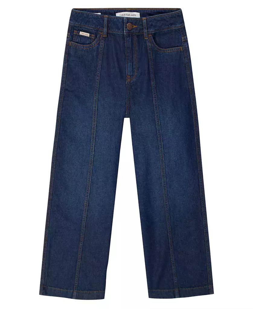Calvin Klein Girls
 7-16 Wide-Leg Denim Jeans