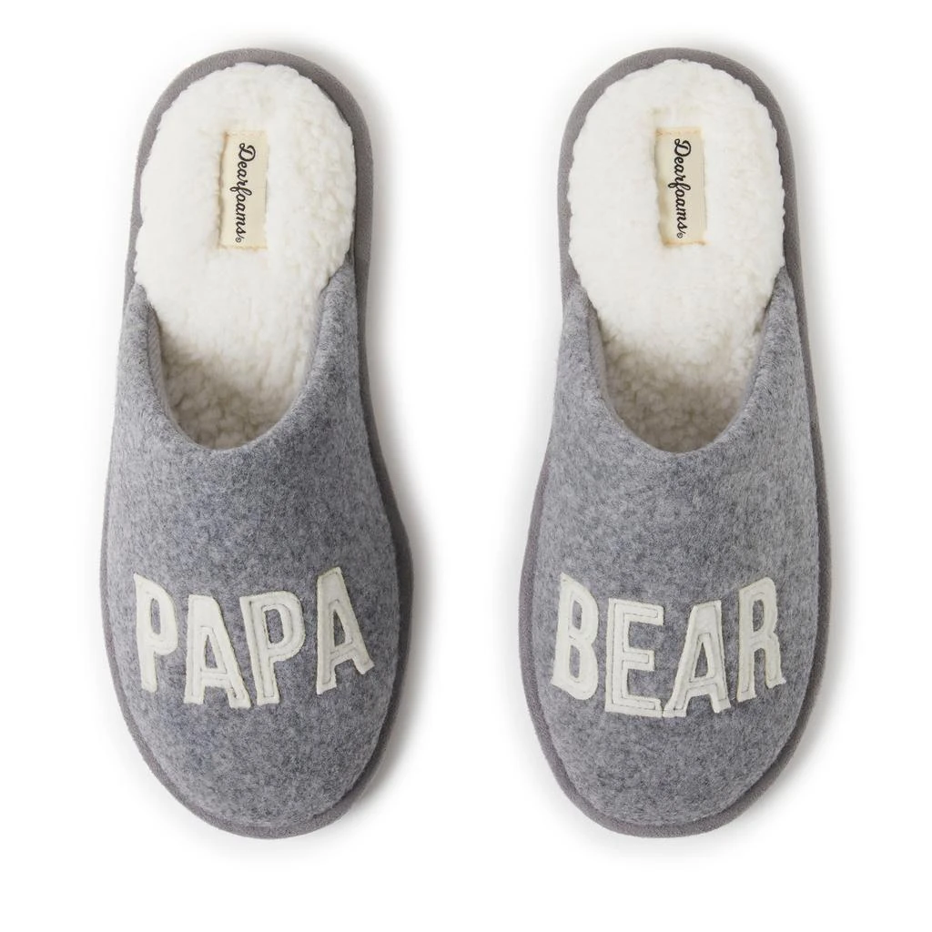 Dear Foams Men's Carson Papa Bear Family Scuff Slipper 1