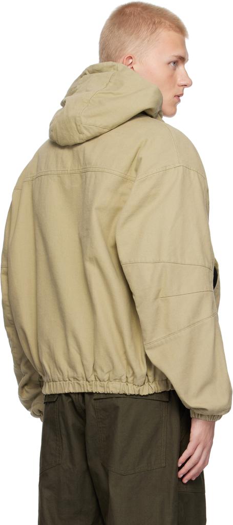 Taupe Canvas Cotton Jacket – On Sale Now with Up to 59% Off