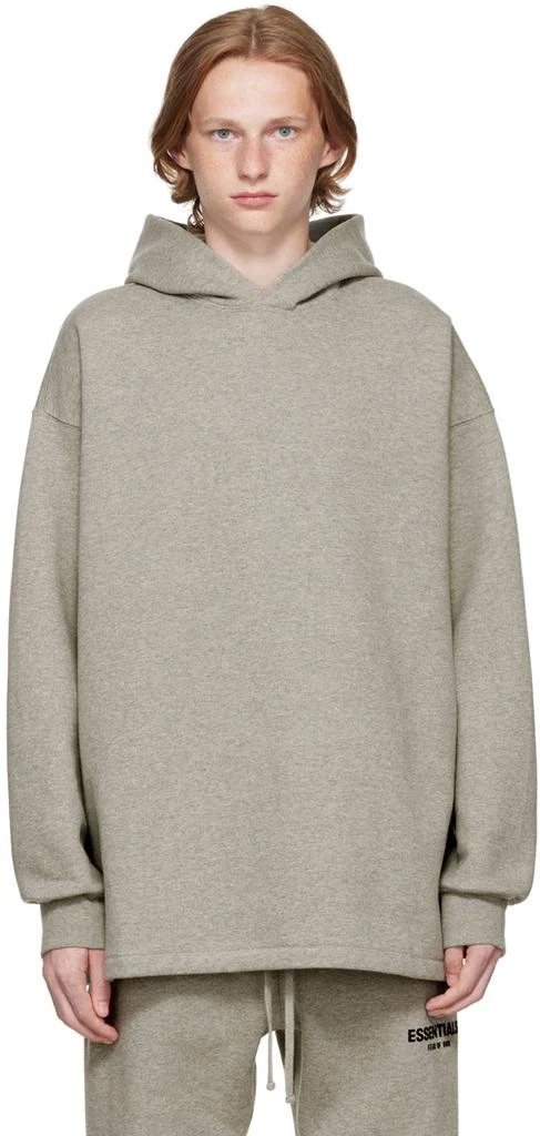 Essentials Gray Relaxed Hoodie 1