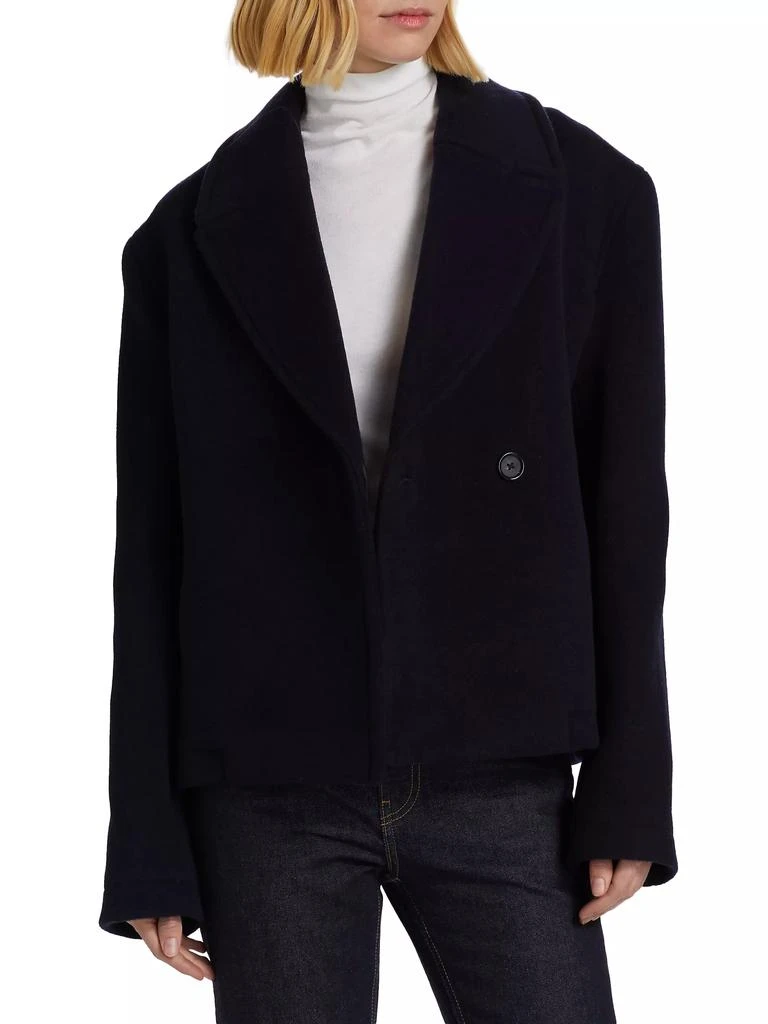 Totême Cropped Wool-Blend Peacoat 3