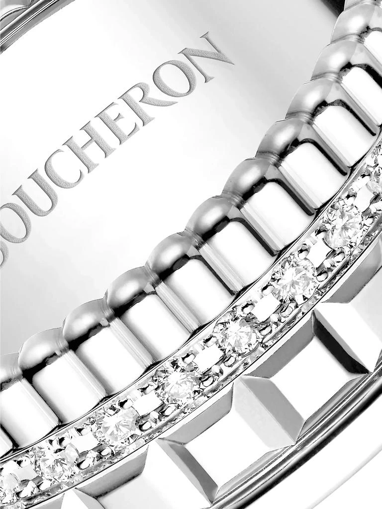 Boucheron Quatre Radiant 18K White Gold & 0.24 TCW Diamond Ring 4