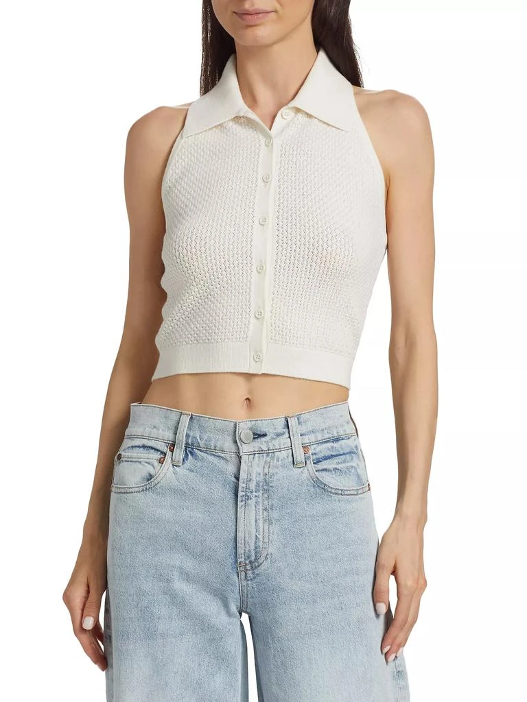 Alice + Olivia Miles Pointelle Knit Tank 3
