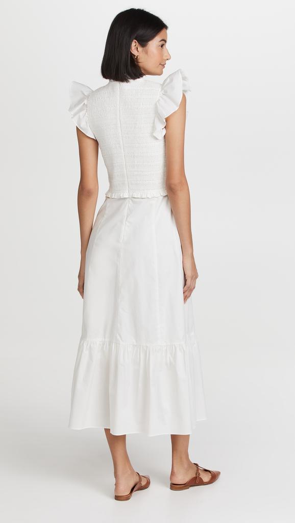 Sea Flutter Sleeve Dress