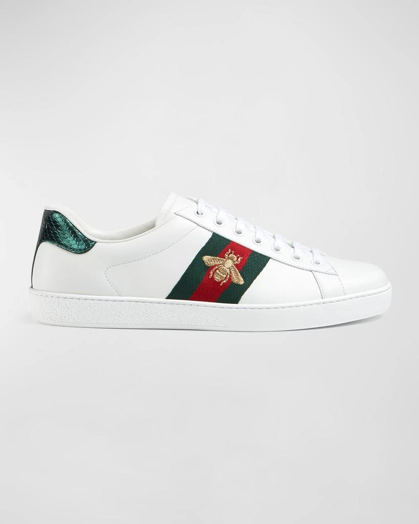 Gucci Men's New Ace Embroidered Low-Top Sneakers 1
