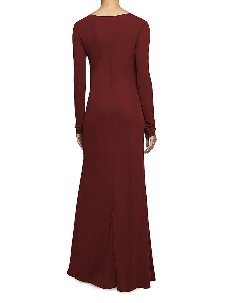 Santorelli Ruched Jersey Maxi Dress 3