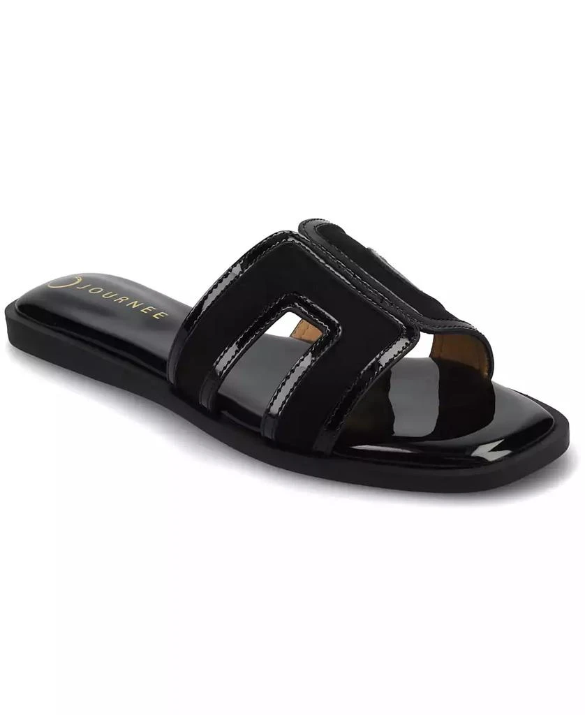 Journee Collection Women's Primah Slide Flat Sandals 1