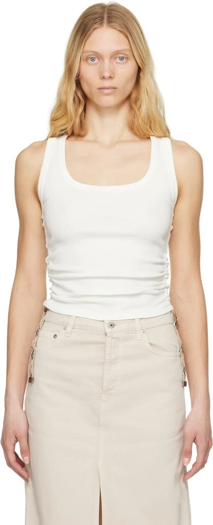 Burberry White Festival Cotton Tank Top 1
