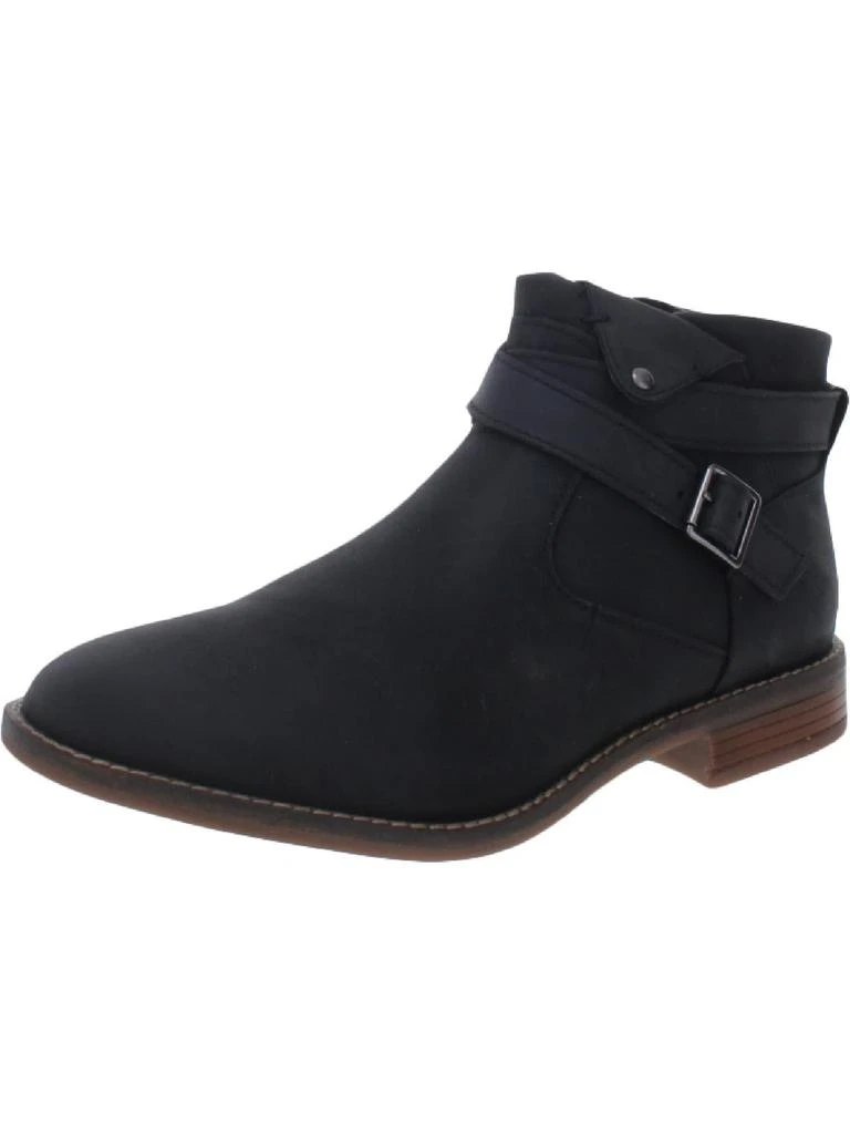 Clarks Camzin Dime Womens Leather Block Heel Ankle Boots 1