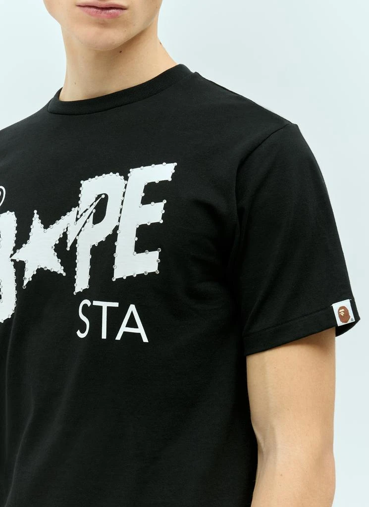 A Bathing Ape Crystal Stone BAPE Logo T-Shirt 6
