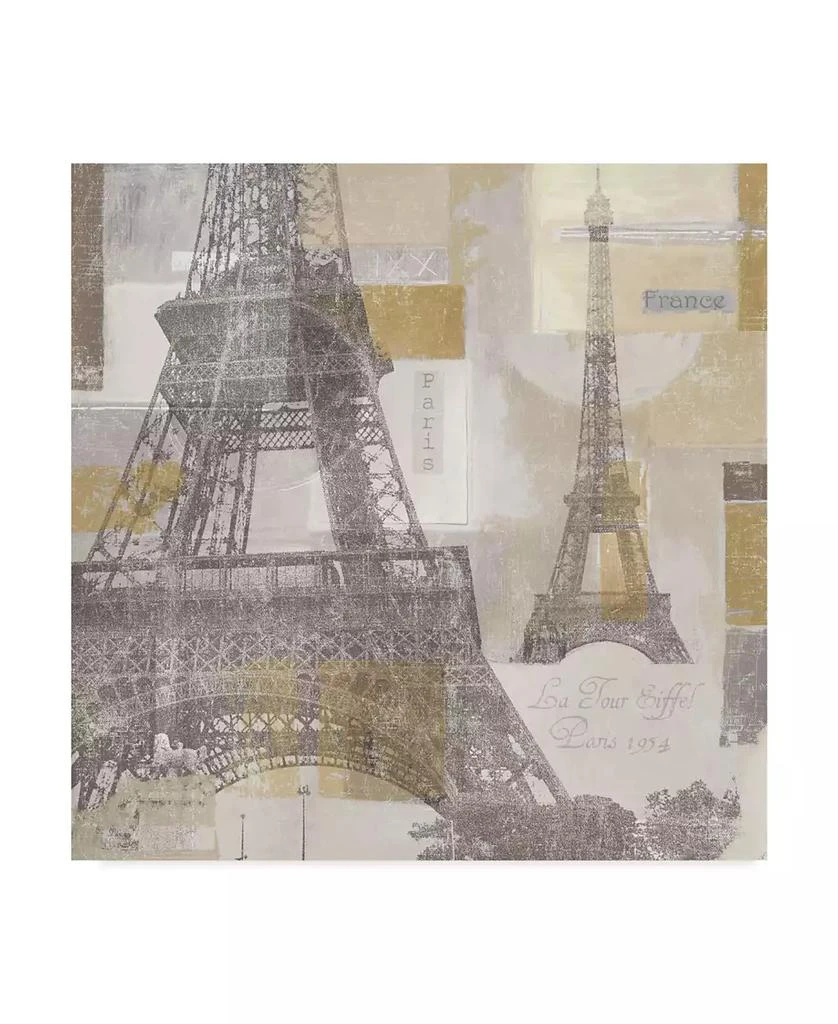 Trademark Global Lisa Audit 
Eiffel Tower III
 Canvas Art - 18" x 18"