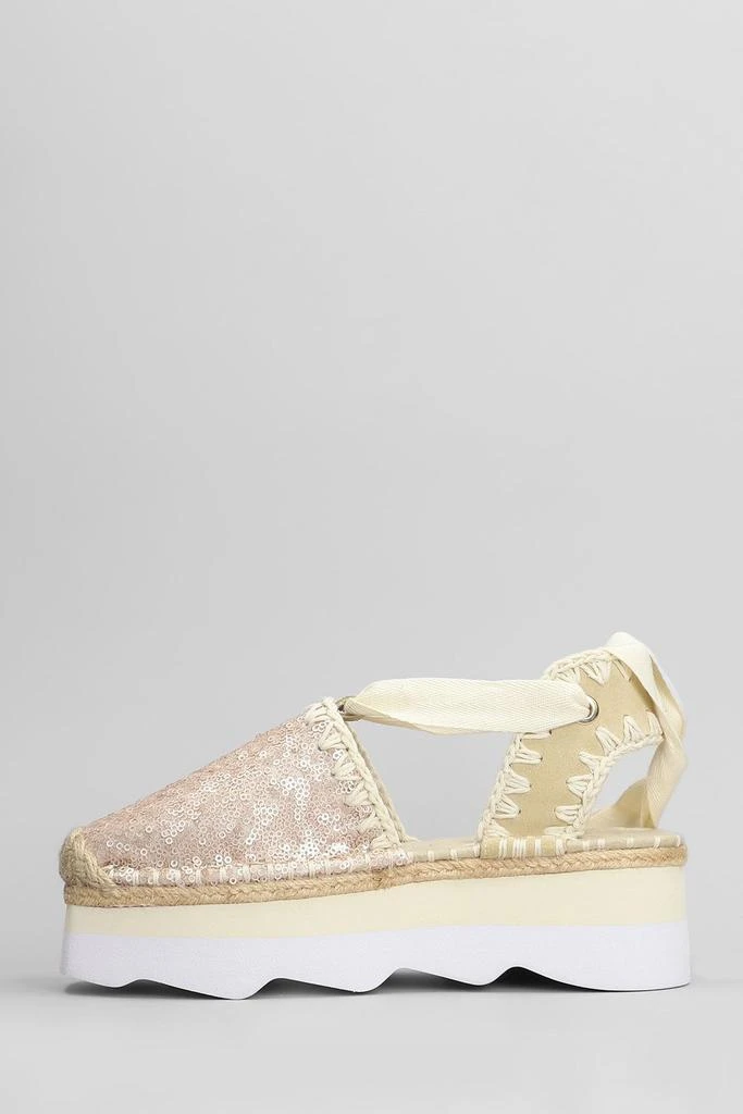 Mou Mou Espa Micro Sequined Sandals 2
