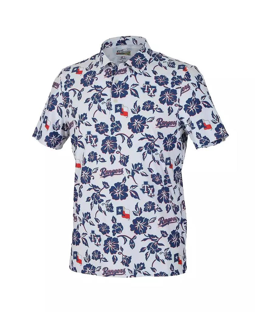 Reyn Spooner Men's White Texas Rangers Pua Performance Polo Shirt