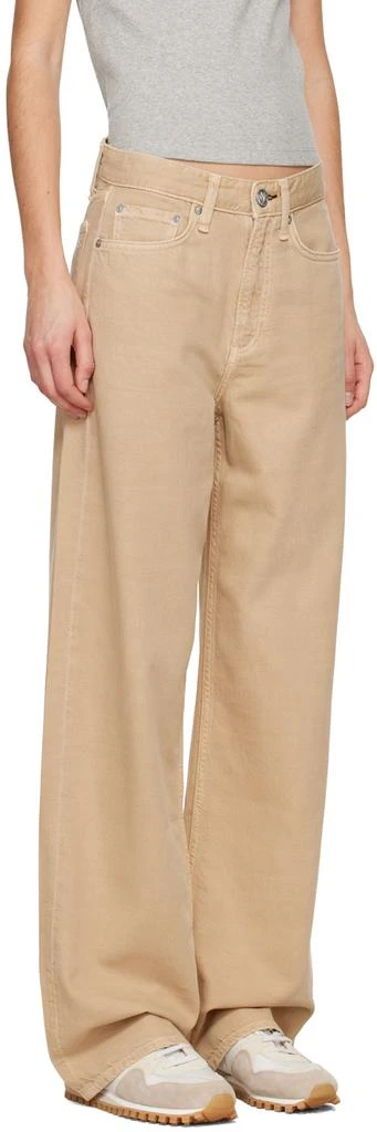 rag & bone Beige Featherweight Logan Jeans 2