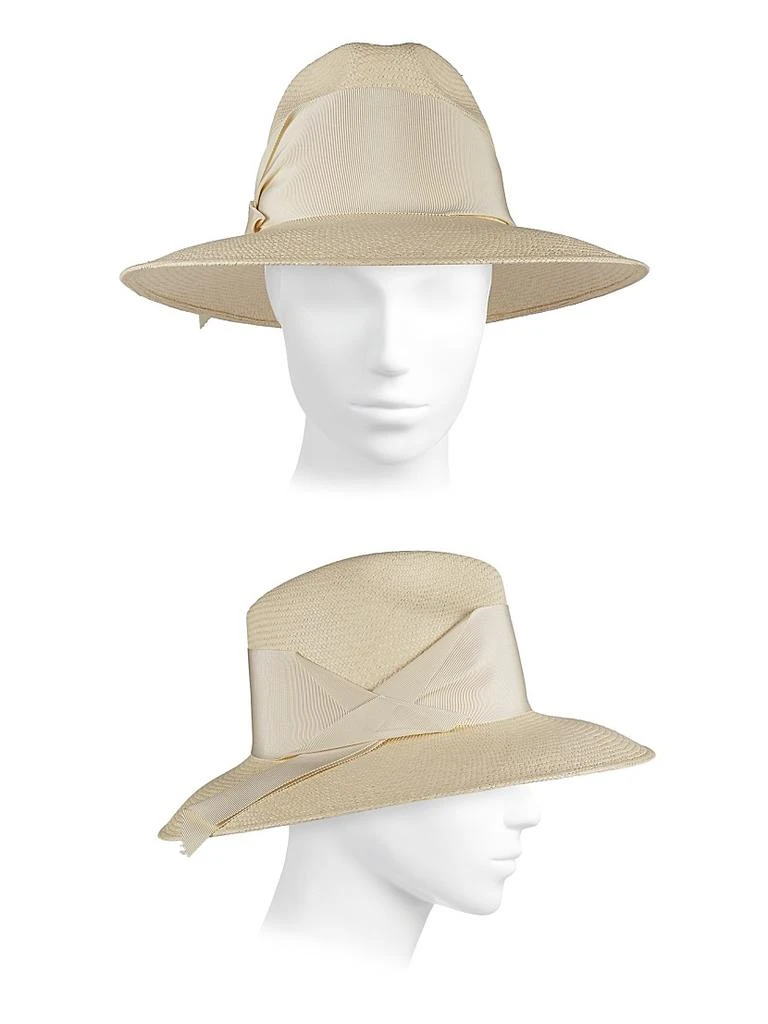 Freya Gardenia Straw Fedora Hat 3
