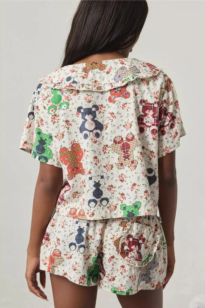 Out From Under Out From Under Sweet Dreams Tie-Front Top + Micro Short PJ Set 5