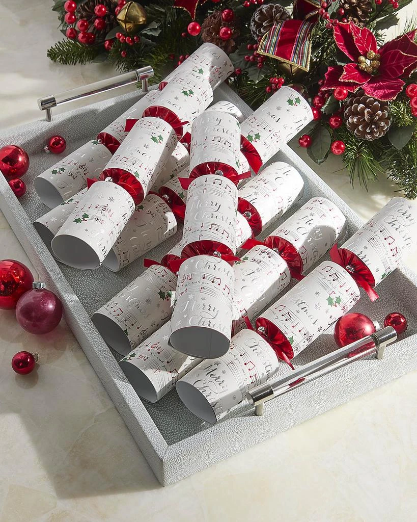 Robin Reed Musical Christmas Crackers, Set of 8 1