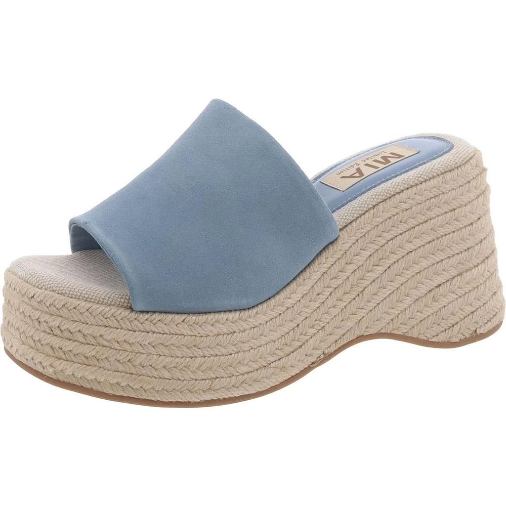 MIA Palma Womens Suede Slip On Platform Sandals 1